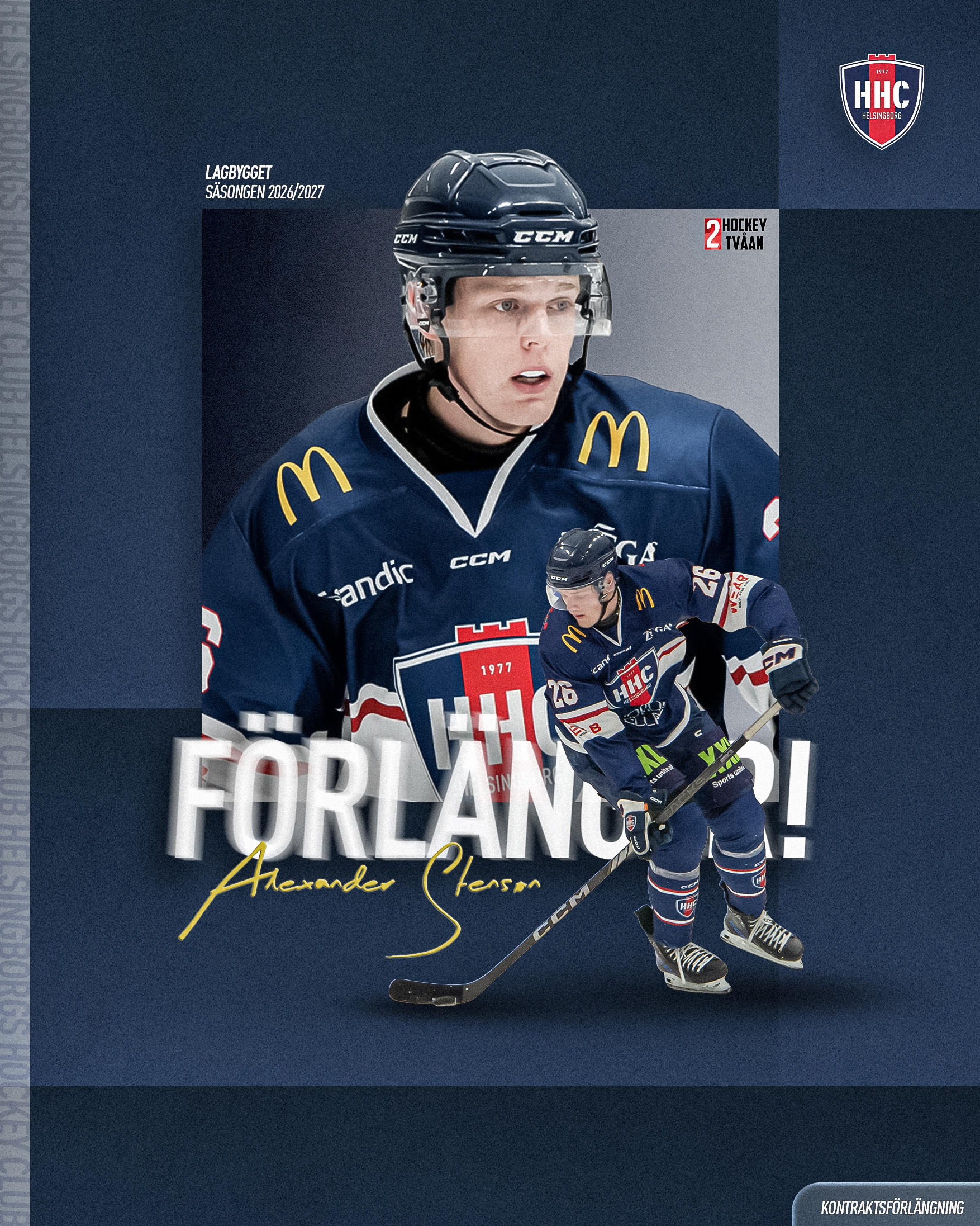 Alexander Stenson fortsatt HHC trogen