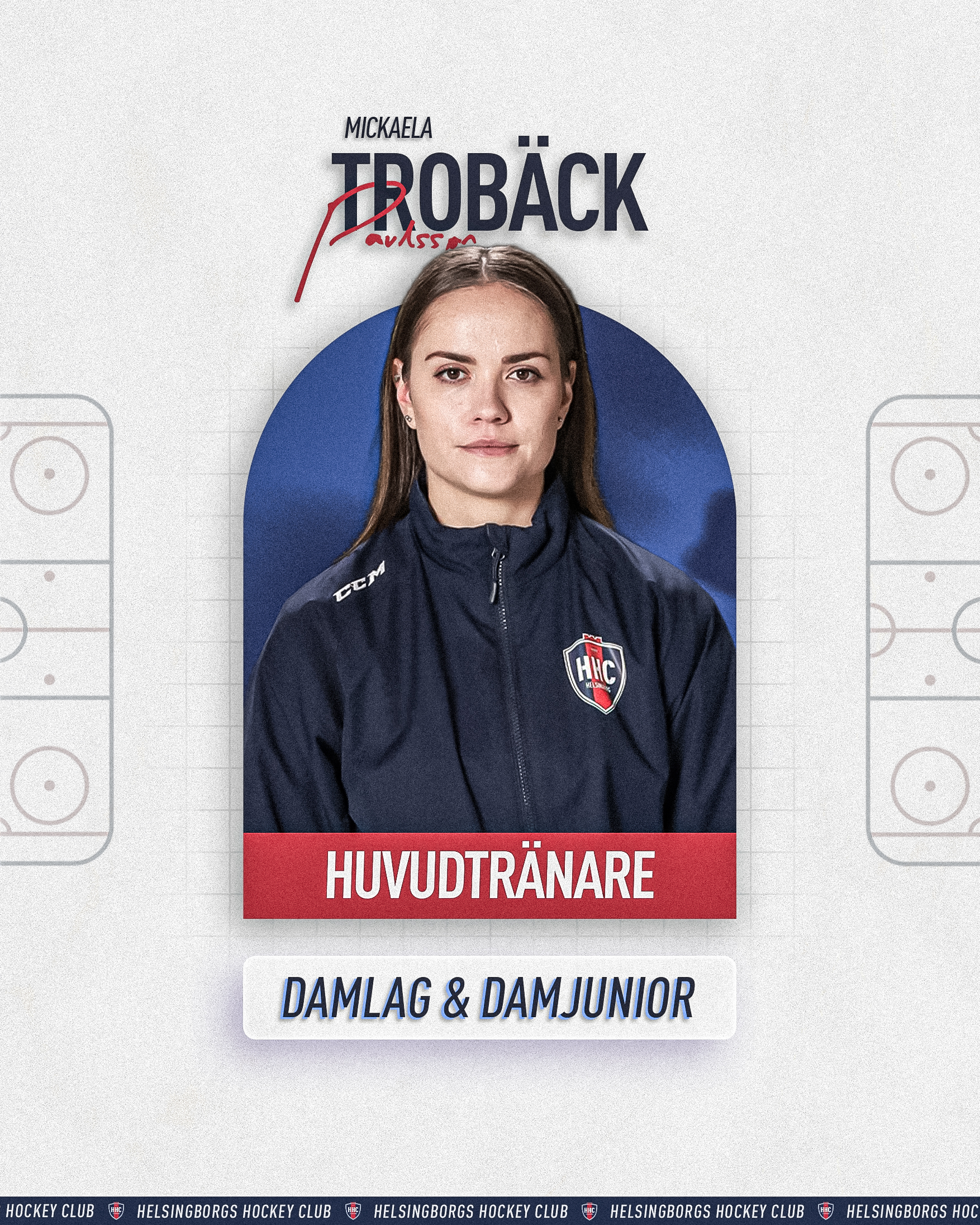 Mickaela Trobäck Paulsson utses till huvudtränare för damlaget och damjunior