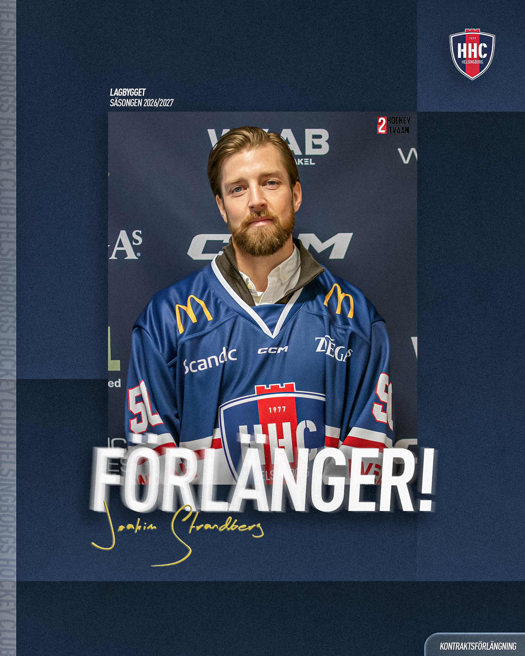 Joakim Strandberg fortsätter som målvaktstränare
